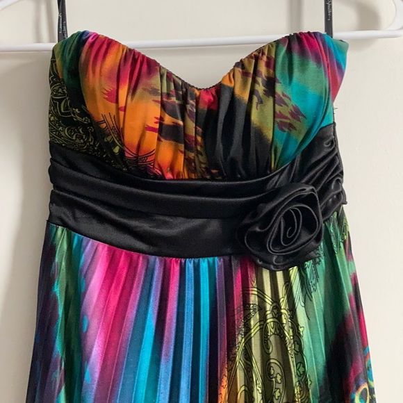 Formal Strapless Multi Colored Dress - Prom - Homecoming - Picture 4 of 10